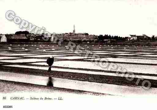 Ville de CARNAC, carte postale ancienne