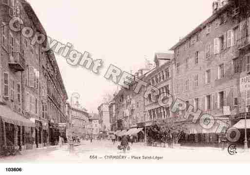 Ville de CHAMBERY, carte postale ancienne