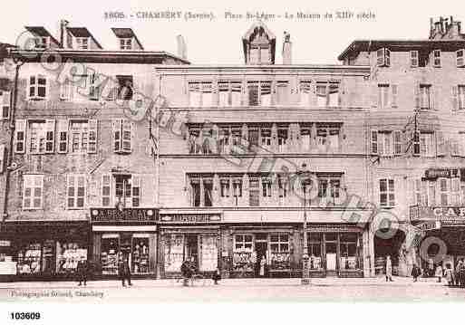 Ville de CHAMBERY, carte postale ancienne