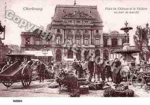 Ville de CHERBOURG, carte postale ancienne