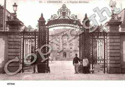 Ville de CHERBOURG, carte postale ancienne