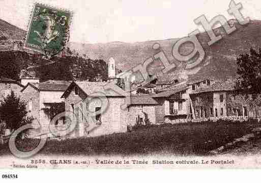 Ville de CLANS, carte postale ancienne