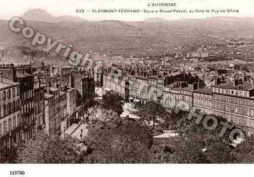 Ville de CLERMONTFERRAND, carte postale ancienne