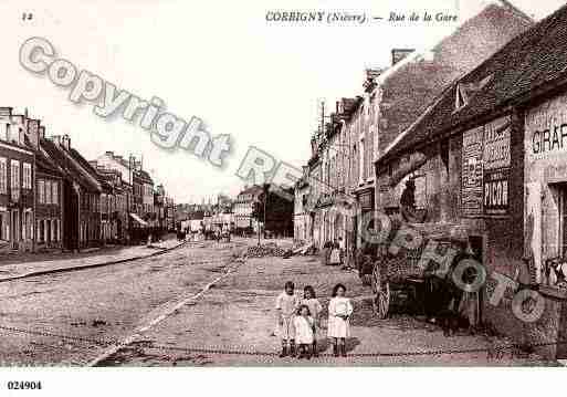 Ville de CORBIGNY, carte postale ancienne