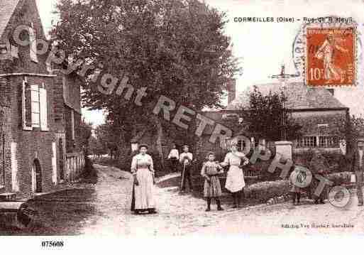 Ville de CORMEILLES, carte postale ancienne