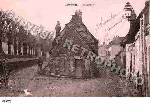 Ville de COURTENAY, carte postale ancienne