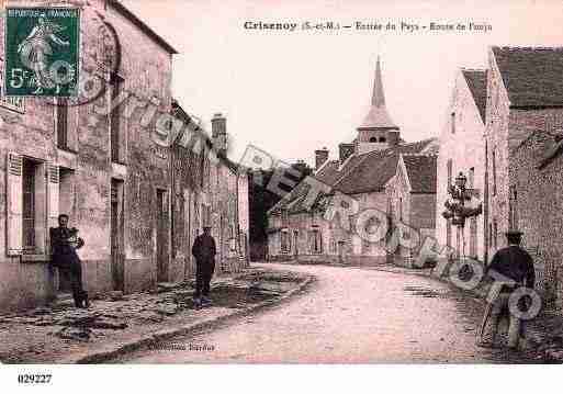 Ville de CRISENOY, carte postale ancienne