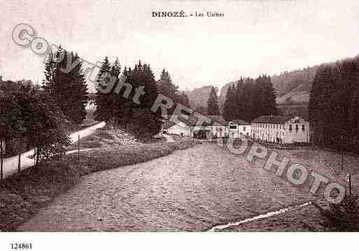 Ville de DINOZE, carte postale ancienne