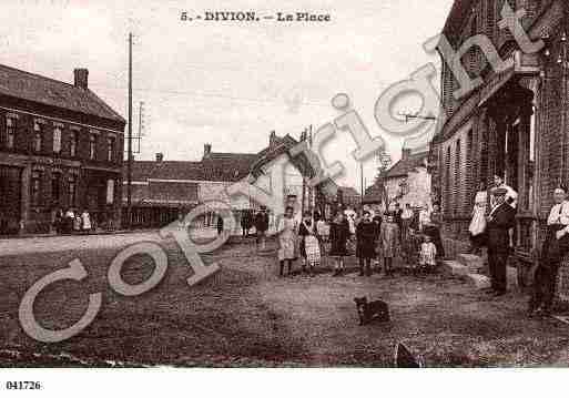 Ville de DIVION, carte postale ancienne