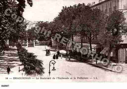 Ville de DRAGUIGNAN, carte postale ancienne