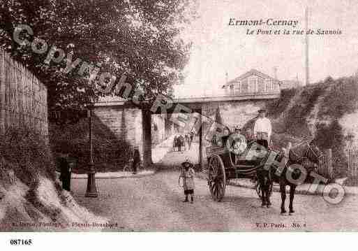 Ville de ERMONT, carte postale ancienne