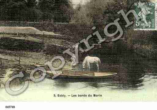 Ville de ESBLY, carte postale ancienne