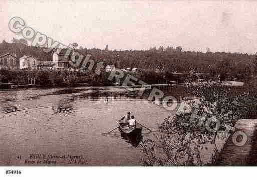 Ville de ESBLY, carte postale ancienne