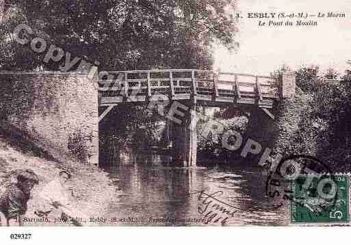 Ville de ESBLY, carte postale ancienne