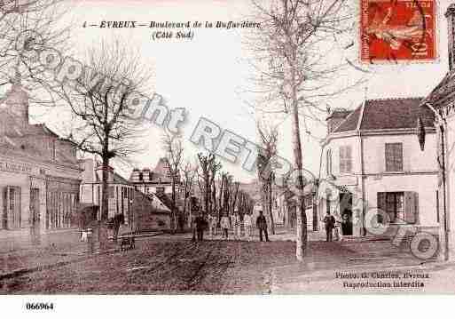 Ville de EVREUX, carte postale ancienne