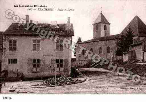 Ville de FRAIMBOIS, carte postale ancienne Ville de FRAIMBOIS, carte postale ancienne