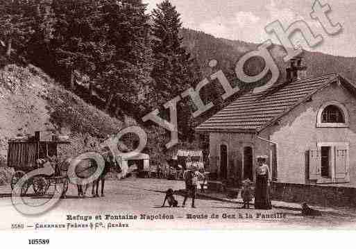 Ville de GEX, carte postale ancienne