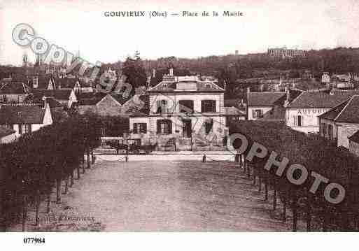 Ville de GOUVIEUX, carte postale ancienne