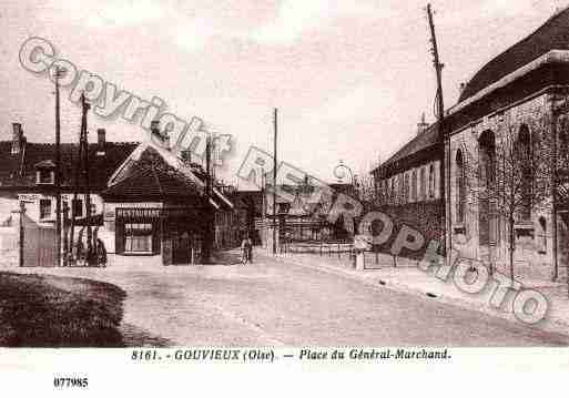 Ville de GOUVIEUX, carte postale ancienne