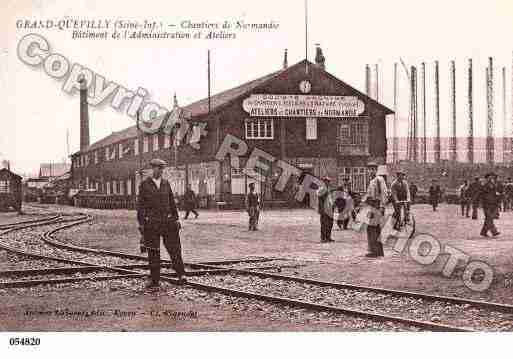 Ville de GRANDQUEVILLY(LE), carte postale ancienne