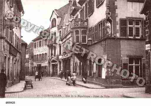 Ville de GUEBWILLER, carte postale ancienne