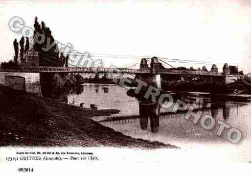 Ville de GUITRES, carte postale ancienne