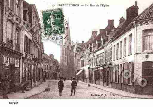 Ville de HAZEBROUCK, carte postale ancienne