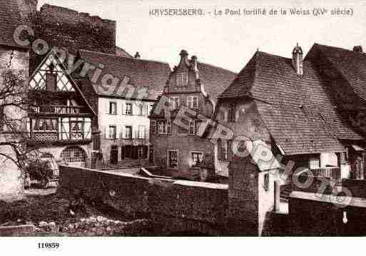 Ville de KAYSERSBERG, carte postale ancienne