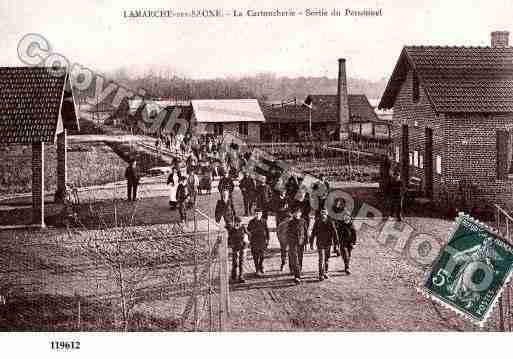 Ville de LAMARCHESURSAONE, carte postale ancienne