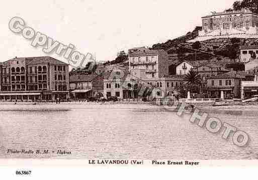 Ville de LAVANDOU(LE), carte postale ancienne