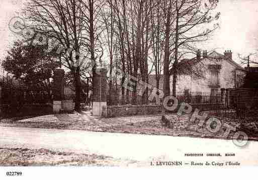 Ville de LEVIGNEN, carte postale ancienne