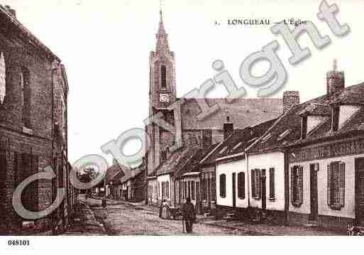 Ville de LONGUEAU, carte postale ancienne