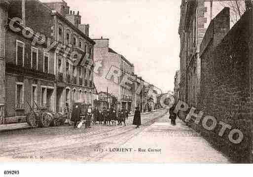 Ville de LORIENT, carte postale ancienne