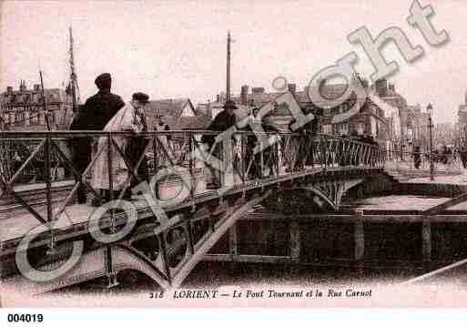 Ville de LORIENT, carte postale ancienne