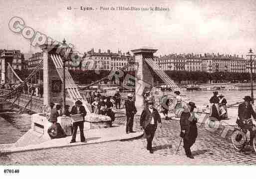 Ville de LYON, carte postale ancienne