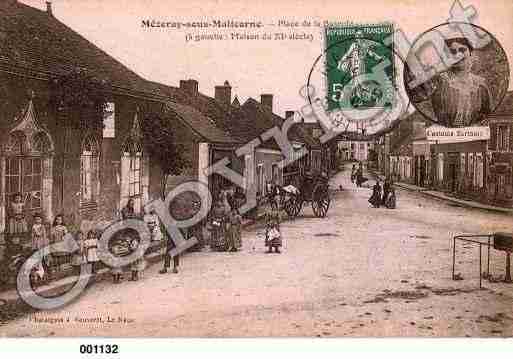 Ville de MEZERAY, carte postale ancienne