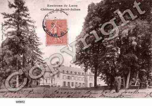 Ville de MONSENLAONNOIS, carte postale ancienne