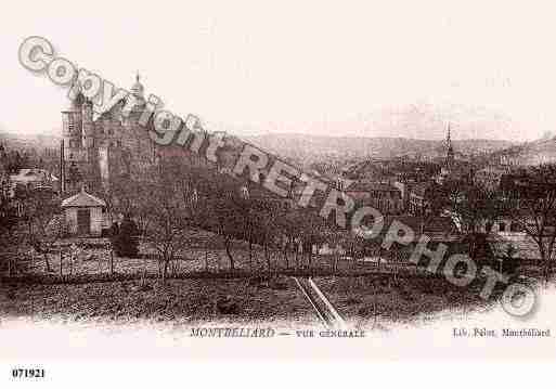 Ville de MONTBELIARD, carte postale ancienne