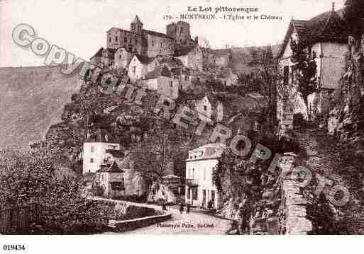 Ville de MONTBRUN, carte postale ancienne