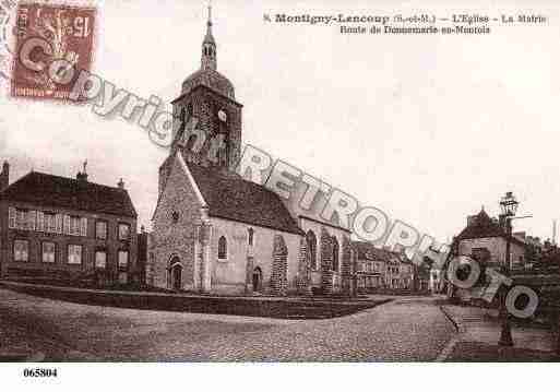 Ville de MONTIGNYLENCOUP, carte postale ancienne