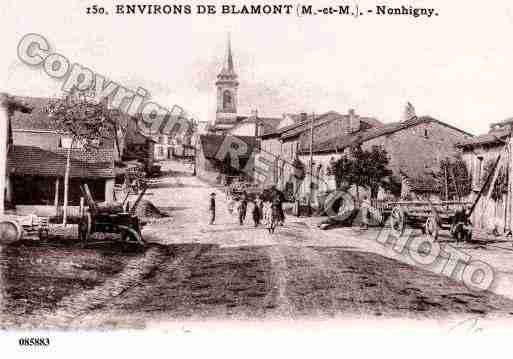 Ville de NONHIGNY, carte postale ancienne