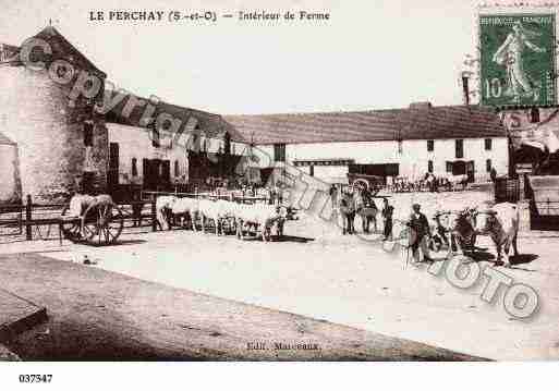 Ville de PERCHAY(LE), carte postale ancienne