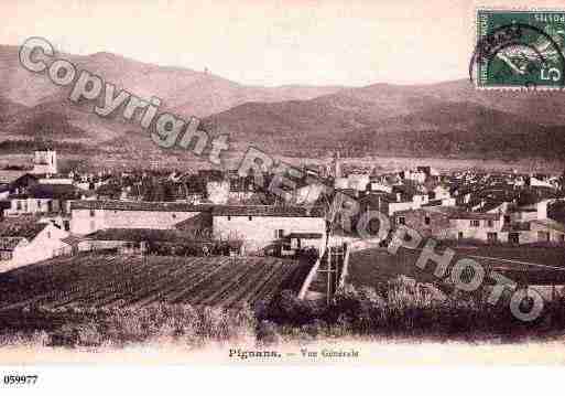 Ville de PIGNANS, carte postale ancienne