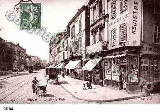 Ville de REIMS, carte postale ancienne