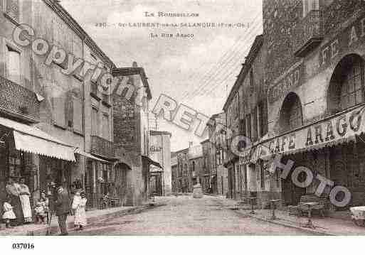 Ville de SAINTLAURENTDELASALANQUE, carte postale ancienne