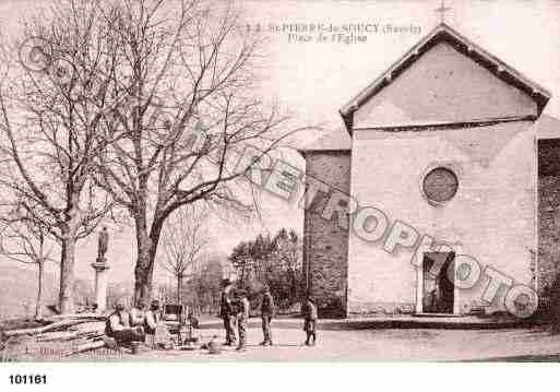 Ville de SAINTPIERREDESOUCY, carte postale ancienne