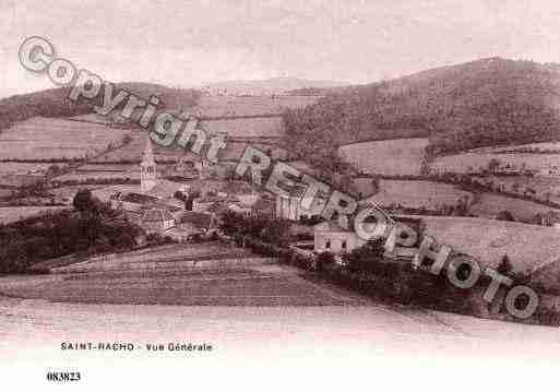 Ville de SAINTRACHO, carte postale ancienne