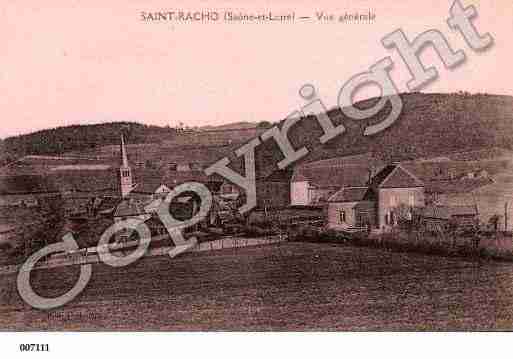 Ville de SAINTRACHO, carte postale ancienne