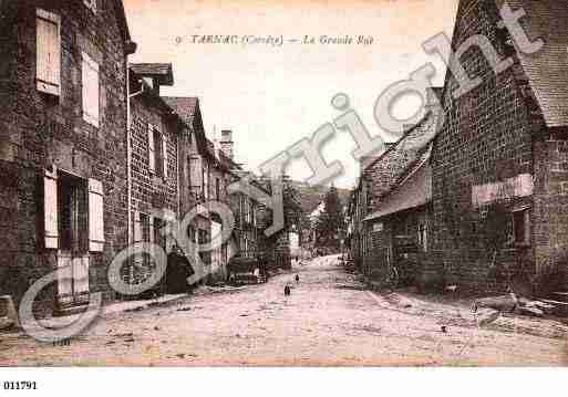 Ville de TARNAC, carte postale ancienne