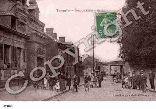 Ville de TERGNIER, carte postale ancienne